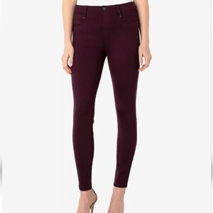 Liverpool New Skinny Ponte Knit Stretch pant in Aubergine